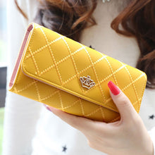 Fashion Lady Women Clutch Wallet Long Purse Quilted Leather Wallet Card Holder Handbag Bags Day Clutches EF8