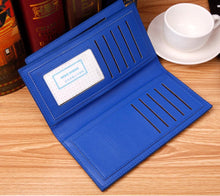 Trendy Fashion Men Hit Color Long Purses ID Credit Card Holder Slot Clutch Coin Money Wallet Purse EF8