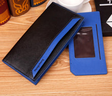Trendy Fashion Men Hit Color Long Purses ID Credit Card Holder Slot Clutch Coin Money Wallet Purse EF8