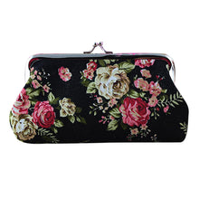 Retro Vintage Flower Print Women Lady Small Wallet Hasp Coin Purse Clutch Girls Clutch Bag EF8