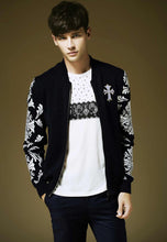 Men Fashion Classics Cotton Weave Jacket Fashion knit Cardigan Coat Man Coats EF8