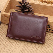 men's PU Leather Card Cash Receipt Holder Organizer Bifold Wallet Purse Business Wallet / EF8