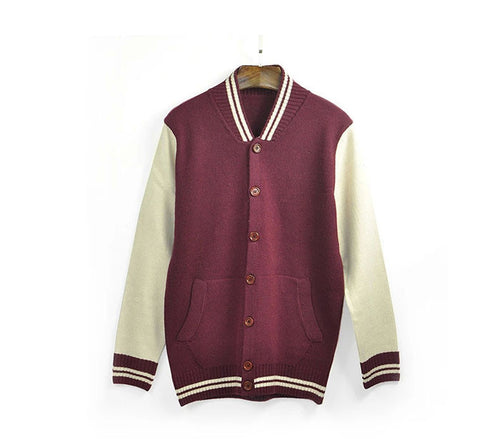ing Creative Men Fashion Classics Cardigan Knitwear Baseball Uniform Hoodies EF8