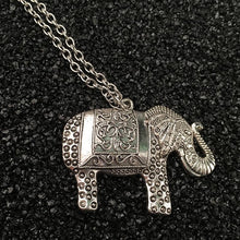 Long Charm Women's Vintage Sweater Chain Elephant Pendant Necklace Body Jewelry  EF8
