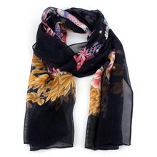 Long Fashion Peacock Plum Print Chiffon Scarf Women Scarves Shawls Desigual foulard cachecol feminino echarpe EF8