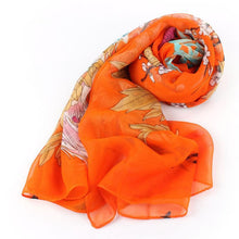 Long Fashion Peacock Plum Print Chiffon Scarf Women Scarves Shawls Desigual foulard cachecol feminino echarpe EF8