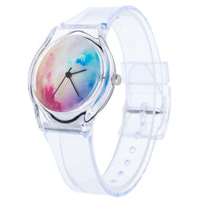 Lovely Kids Watches Star Sky Pattern Quartz Watch Children Students Watch Girls Popular Ssilicone Strap Elegant Wristwatch EF8