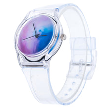 Lovely Kids Watches Star Sky Pattern Quartz Watch Children Students Watch Girls Popular Ssilicone Strap Elegant Wristwatch EF8