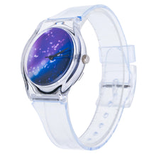Lovely Kids Watches Star Sky Pattern Quartz Watch Children Students Watch Girls Popular Ssilicone Strap Elegant Wristwatch EF8
