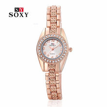 Luxury Rhinestone Bracelet Quartz Watch Women Fashion Rose Gold Watch Women Wrist Watches Hour Relogio Feminino EF8
