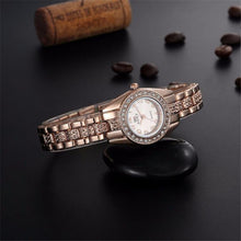 Luxury Rhinestone Bracelet Quartz Watch Women Fashion Rose Gold Watch Women Wrist Watches Hour Relogio Feminino EF8