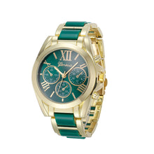 Luxury Watches Women Geneva Quartz Analog Wristwatch Golden Band Roman Numerals Dial Watch Relogio Feminino 10 Color EF8