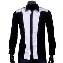 Mens Slim fit Fashion Famous Design Business Mens Casual Long Sleeve Slim Tops turndown collar Shirt Quality 2 Colors EF8