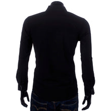 Mens Slim fit Fashion Famous Design Business Mens Casual Long Sleeve Slim Tops turndown collar Shirt Quality 2 Colors EF8