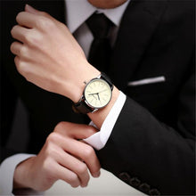 Mens Watches Ulzzang Luxury Casual Military Quartz Sports Wristwatch Leather StrapClock watch relogio masculino EF8