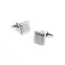 Elegant Men Cufflinks Glossy Three-Dimensional Emboss Spots Pattern Exquisite Cuff Button Cuff-link EF8