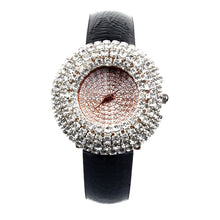 Fashion Women Watches Luxury Leather Diamond Rhinestone Quartz Wrist Watches EF8
