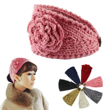 Fashion Women Crochet Headband Knit Hairband Flower Head wrap Girl Hair Accessories EF8