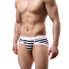 Fashion SimpleSexy Stripe men boxers Cotton Underwear Comfortable Casual shorts Pants underpants EF8