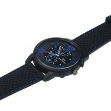 Luxury Men Stainless Steel Sports Watches Analog Quartz Wristwatches rubber strap relogio masculino EF8