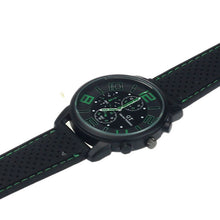 Luxury Men Stainless Steel Sports Watches Analog Quartz Wristwatches rubber strap relogio masculino EF8