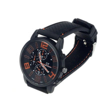 Luxury Men Stainless Steel Sports Watches Analog Quartz Wristwatches rubber strap relogio masculino EF8