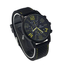 Luxury Men Stainless Steel Sports Watches Analog Quartz Wristwatches rubber strap relogio masculino EF8