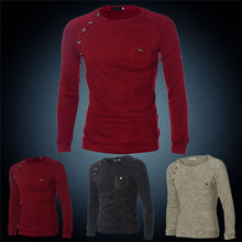Fashion Casual Sweatshirts O-Neck Striped Slim Fit Knittmens Pullovers Men Pullover Men M-XXL EF8