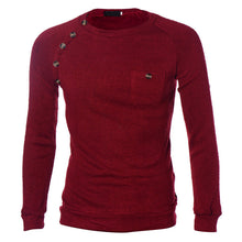 Fashion Casual Sweatshirts O-Neck Striped Slim Fit Knittmens Pullovers Men Pullover Men M-XXL EF8