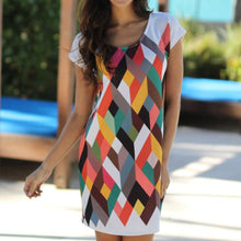 Designer Women Style Round Neck Short Sleeve Printing Bodycon Party Evening Mini Dress Vestidos De Festa Dress EF8