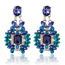 Accessories Crystal Dangle Earrings Jewelry Bohemian Colorful Big Drop Earrings Women Gifts EF8