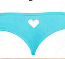 Black Women Panties Sexy Heart Cut-Out T-Back Thong Bottom G-String Panties  EF8
