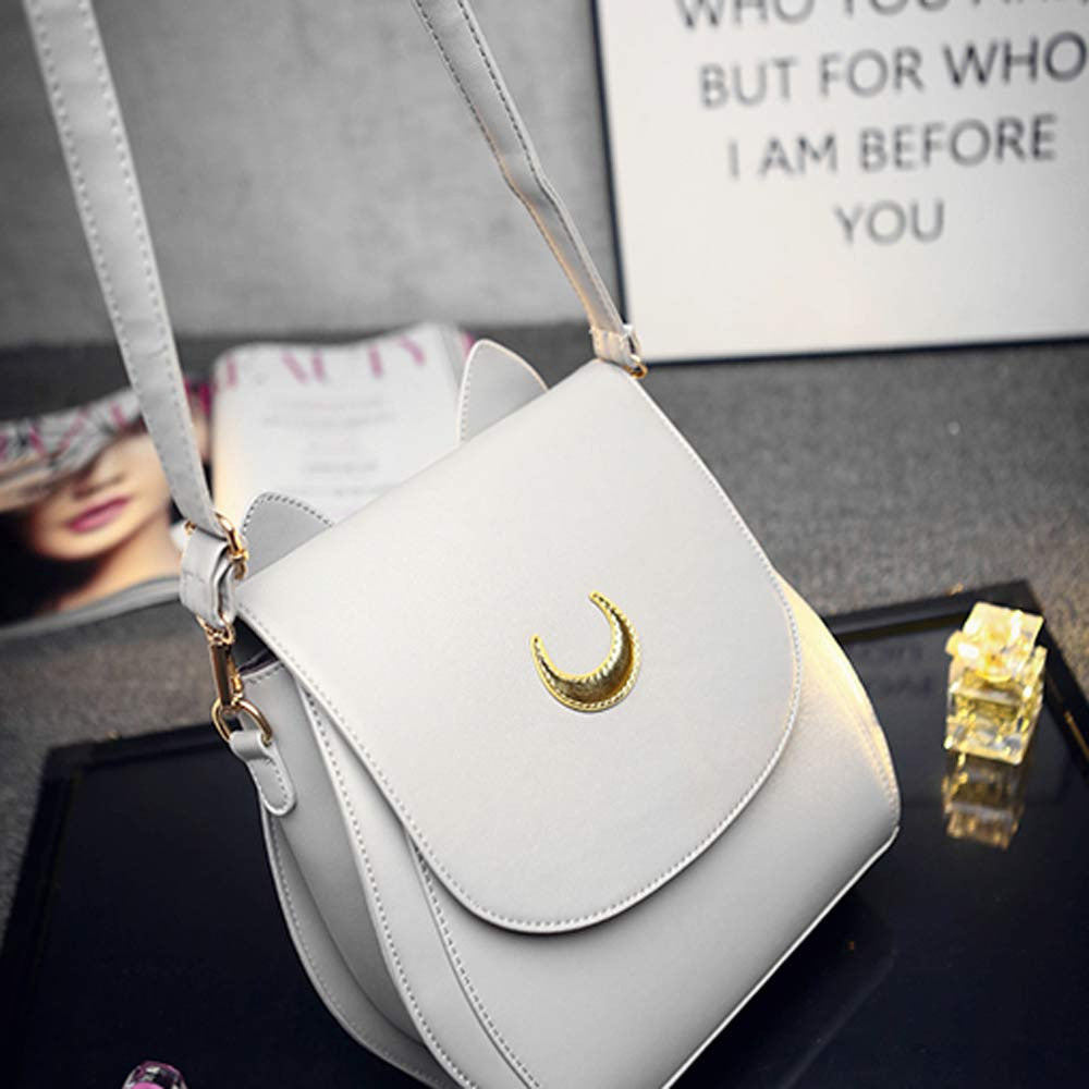 Fashion Crescent Pattern Women Ladies Leather Handbag Crossbody Shoulder Bag bolsas feminina EF8