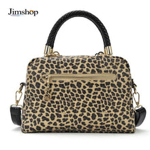 Fashion Lady Vintage Leopard Sequins Designer Handbags Leather Handbags Cross Women Messenger Bags Shoulder Bag bolsas EF8