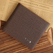 Fashion Men Brown Billfold Coffee Leather Wallet Credit Card Men Purse Clutch Bifold Mini Wallets EF8