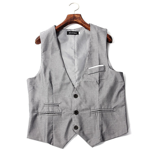 Fashion Men Slim V-neck Fit Formal Casual Dress Suit Waistcoat EF8
