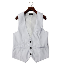 Fashion Men Slim V-neck Fit Formal Casual Dress Suit Waistcoat EF8