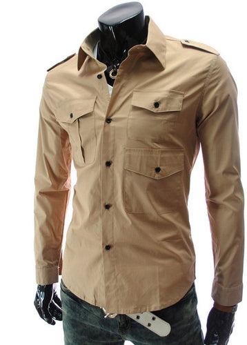 Fashion Mens Luxury Long Sleeve Casual Slim Fit Stylish Dress Shirts Mens shirts for Lovers Camisetas Tops EF8