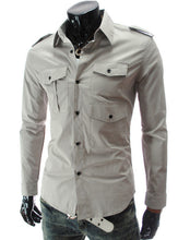 Fashion Mens Luxury Long Sleeve Casual Slim Fit Stylish Dress Shirts Mens shirts for Lovers Camisetas Tops EF8