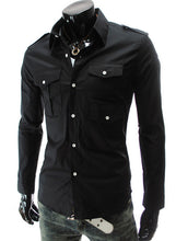 Fashion Mens Luxury Long Sleeve Casual Slim Fit Stylish Dress Shirts Mens shirts for Lovers Camisetas Tops EF8