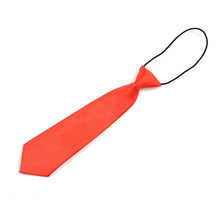 School Boys Children Kids Baby Wedding Solid Colour Elastic Tie Necktie EF8