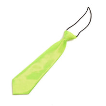 School Boys Children Kids Baby Wedding Solid Colour Elastic Tie Necktie EF8