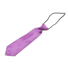 School Boys Children Kids Baby Wedding Solid Colour Elastic Tie Necktie EF8