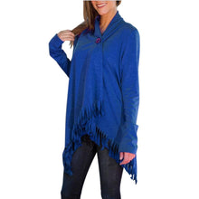 Fashion Women Casual Long Sleeve Cardigan Loose Outwear Jacket Tassels Coat Seven Colors EF8