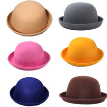 Fashion Women Men Dome Woolen Hemming Warm Formal Hat Tops Hats ing EF8