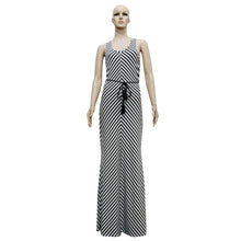 Dress Women Stripe Sundress V-neck Casual Fit Long Dress party vestidos femininos dresses plus size EF8