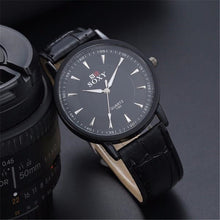 Luxury Fashion Leather Men Quartz Analog Watches Casual Business Watches Men Watch relogio masculino Gift EF8
