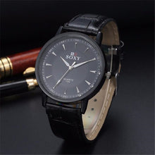 Luxury Fashion Leather Men Quartz Analog Watches Casual Business Watches Men Watch relogio masculino Gift EF8