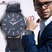 Luxury Fashion Leather Men Quartz Analog Watches Casual Business Watches Men Watch relogio masculino Gift EF8