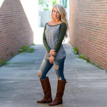 Sexy Women Long Sleeve Loose Casual Round Neck Tees T shirt Tops Womens Plus Size S-XL T-shirt EF8